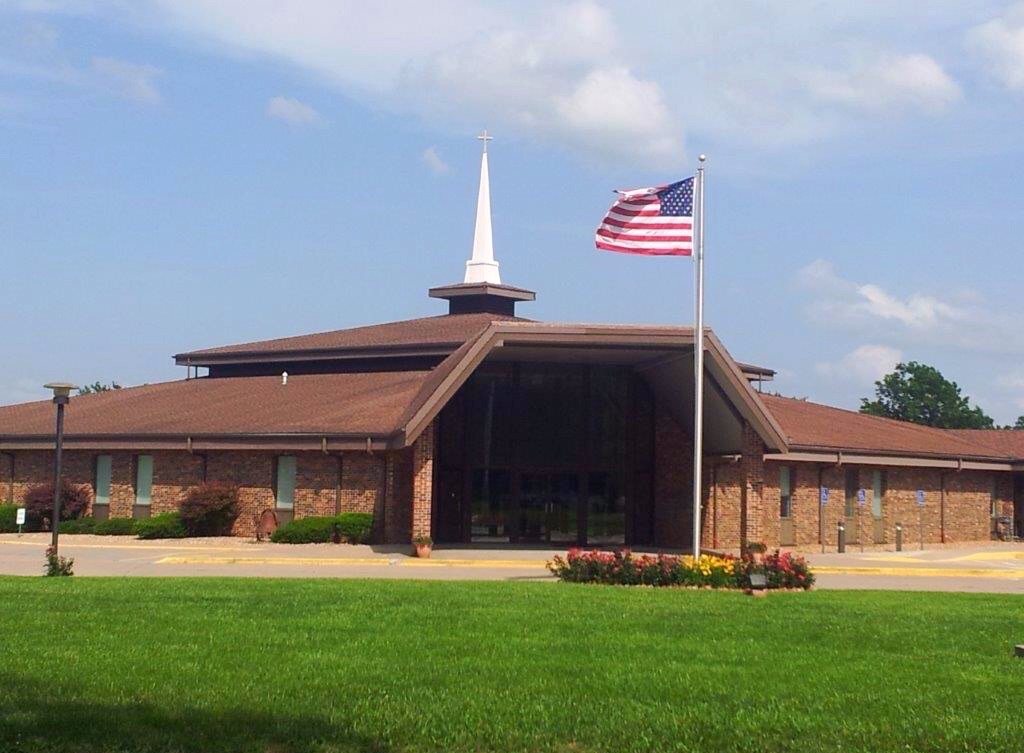 A picture of our church building